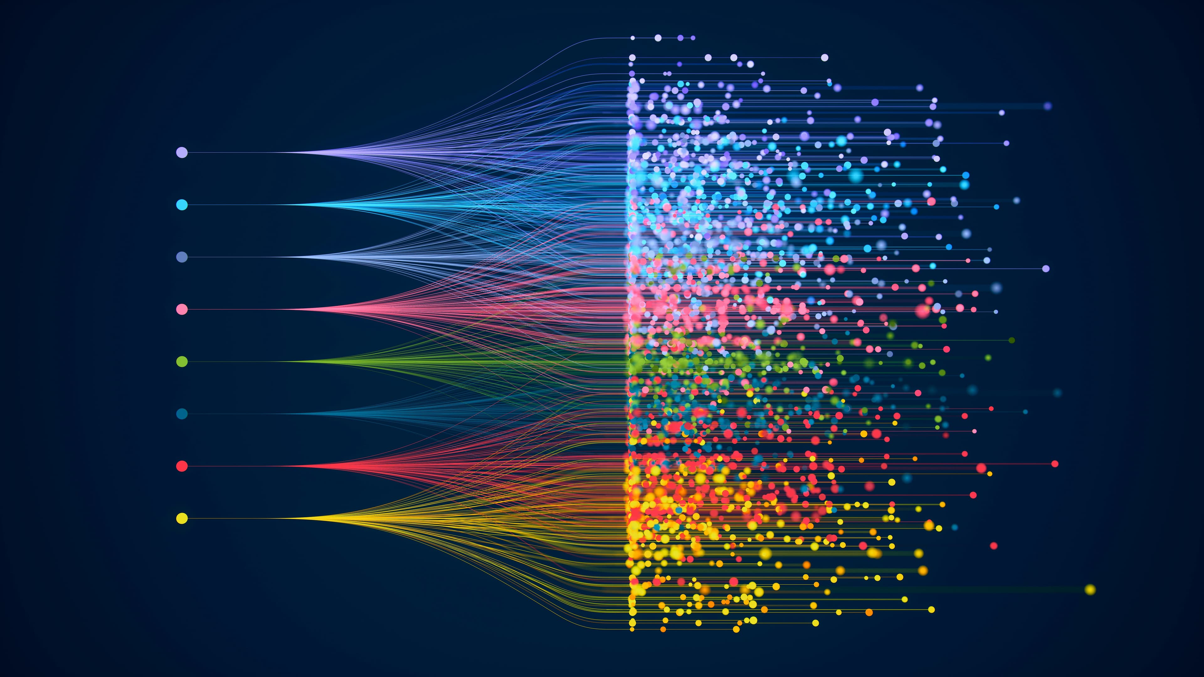 Visualisation abstraite de flux de données multicanaux convergent vers une analyse de renseignement